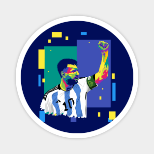 Messi in pop art Magnet